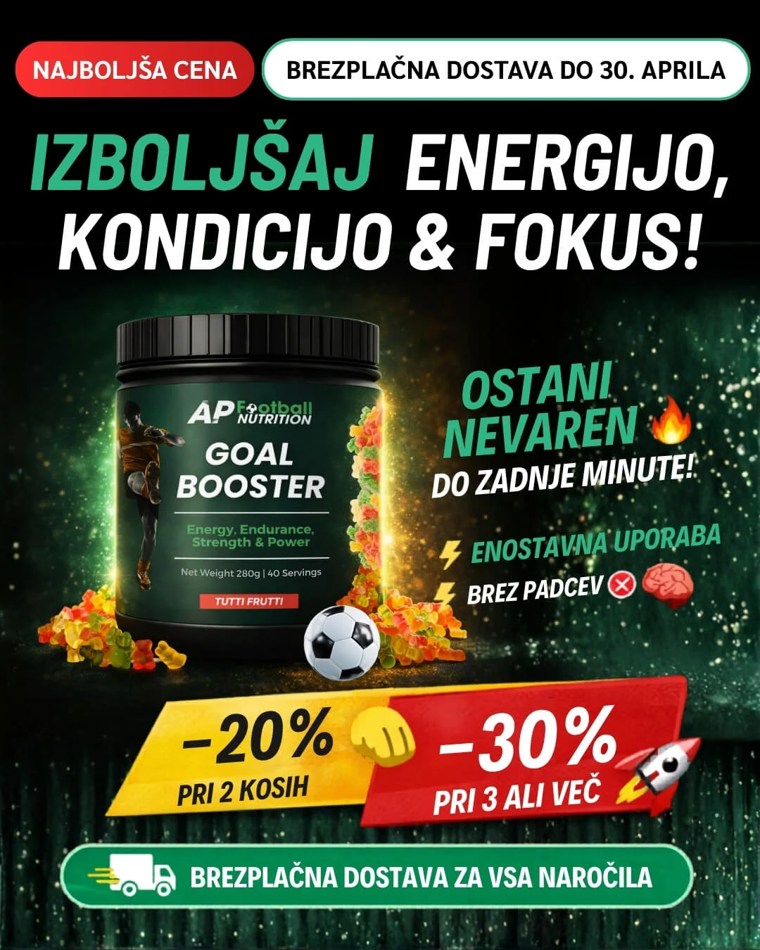 Goal Booster Tutti Frutti – AP Football Nutrition