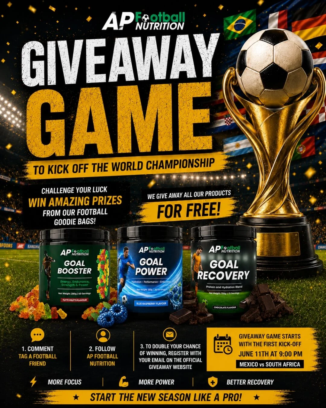 AP Football Nutrition FIFA World Cup 2026 giveaway